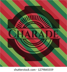 Charade christmas badge.