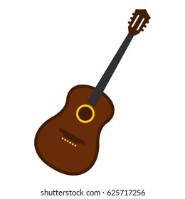 Charango, music instrument icon flat isolated on white background vector illustration