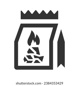 Charcoal bag Icon, Vector Graphics