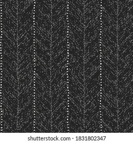 Charcoal Brushed Herringbone Textured Pattern