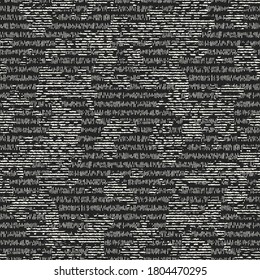 Charcoal Cross Stroke Textured Subtle Camouflage Pattern