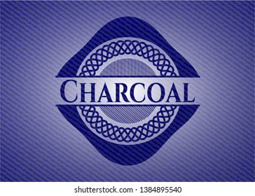 Charcoal denim background. Vector Illustration. Detailed.