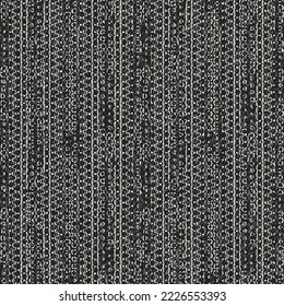 Charcoal Distressed Canvas Textured Striped Pattern