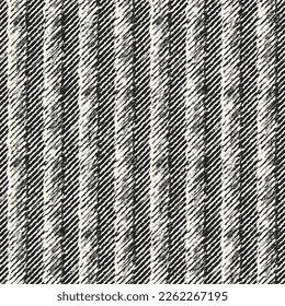 Charcoal Distressed Knit Textured Striped Pattern