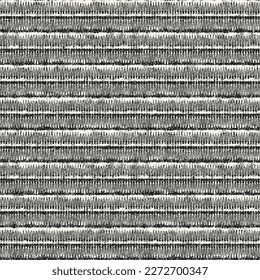 Charcoal Distressed Mesh Textured Subtle Striped Pattern