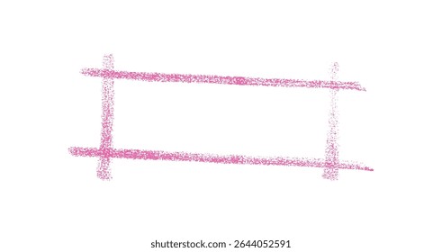 Charcoal Frame Sketch, Grunge Rectangle Border Texture Drawing	