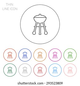 Charcoal grill icon