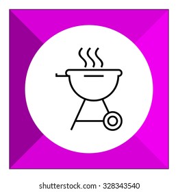 Charcoal grill icon