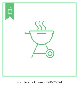 Charcoal grill icon