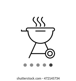 Charcoal grill icon