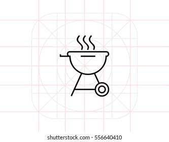 Charcoal Grill Icon