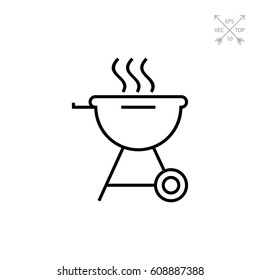Charcoal grill icon