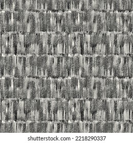 Charcoal Ikat Textured Micro Striped Pattern