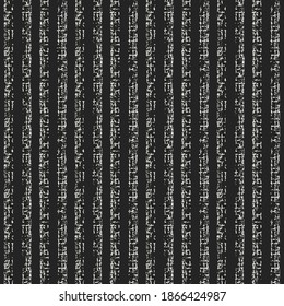 Charcoal Irregularly Striped Textured Seamless Pattern