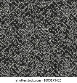 Charcoal Irregularly Textured Herringbone Pattern