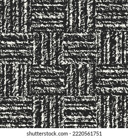 Charcoal Melange Textured Checked Pattern