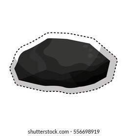 charcoal mineral resource icon vector illustration design