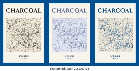 Charcoal Scribble Sketch Poster Design