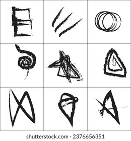 Charcoal Scribble Stock Illustrations   , Vectors  Clipart.
