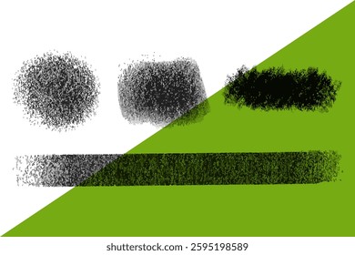 Charcoal shades and scribbles design vector