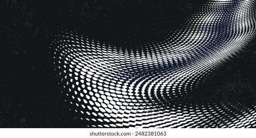 Holzkohle-Spritzwasser-Textur Korn schwarze Punkte Abstrakte Punkte Gradient und Effekt von Punkten.
