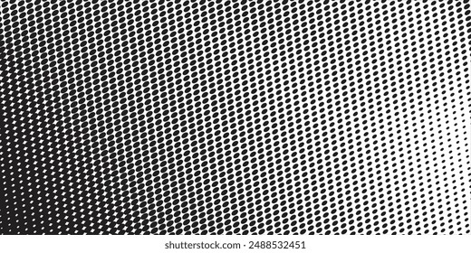 Salpicaduras de carbón, textura de grano de punto negro, efecto de arena de punteado abstracto, gradiente de puntos aislados sobre fondo blanco. Ilustración vectorial.