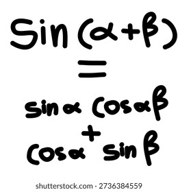 Charcoal Style Handwritten Trigonometry Mathematics