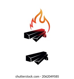 charcoal Vector icon design illustration Template