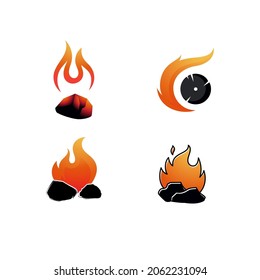 charcoal Vector icon design illustration Template
