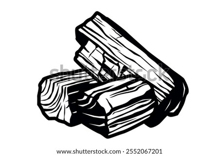 charcoal vector illustration. isolated on white background. Vector eps 10. perfect for wallpaper or design elements