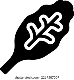 chard Vector illustration on a transparent background. Premium quality symmbols. Glyphs vector icons for concept and graphic design.