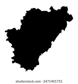 Charente department map, administrative division of France. Vector illustration.