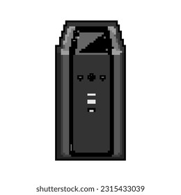 charge battery backup game pixel art retro vector. bit technology car, equipment energy charge battery backup. old vintage illustration