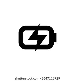 Ladebatterie Symbol flaches Design