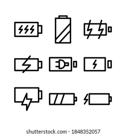 charge battery icon or logo isolated sign symbol vector illustration - Collection of high quality black style vector icons
