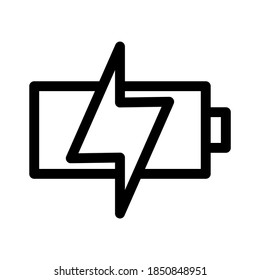 icono de la batería de carga o logotipo símbolo de signo aislado ilustración vectorial de alta calidad estilo negro vectores iconos
