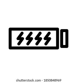 icono de la batería de carga o logotipo símbolo de signo aislado ilustración vectorial de alta calidad estilo negro vectores iconos
