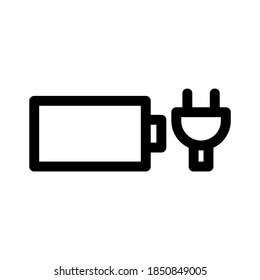 charge battery icon or logo isolated sign symbol vector illustration - high quality black style vector icons
