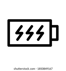 charge battery icon or logo isolated sign symbol vector illustration - high quality black style vector icons
