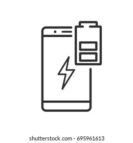 Charge the battery on smartphone