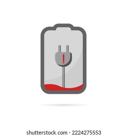 Charge battery presentation, charging presentation, electric battery icon.