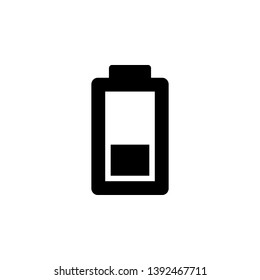 Charge, battery vector icon. Simple element illustration from UI concept.  Mobile concept vector illustration. Charge, battery vector icon