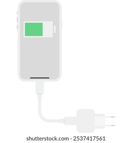 Charge Cable, Charging Phone. Vector Illustration