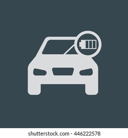 Charge car icon 