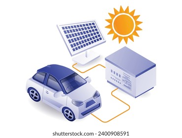 Das Auto mit Solarpaneelenergie aufladen