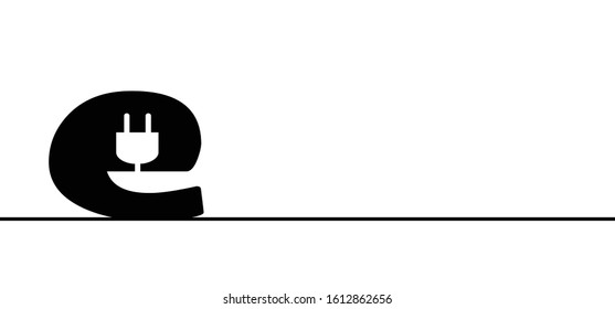 Charge charging point area, cable battery e bike station. For electric ebike scooter logo. Vector bicycle icon or sign. Parking for plug or unplug bikes or car zone symbol. For e-bike. pin location