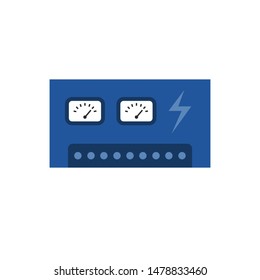 charge controller flat icon, vector illustration