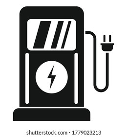 Charge eletric station icon. Simple illustration of charge eletric station vector icon for web design isolated on white background