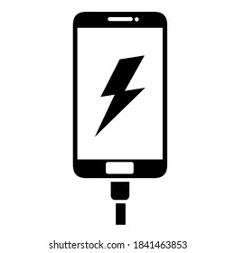 Charging Phone Icon Stock Vector (royalty Free) 715002319