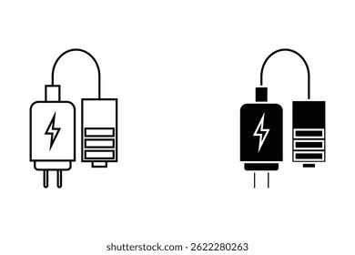 Charge icon. charger sign. for mobile concept and web design. vector illustration